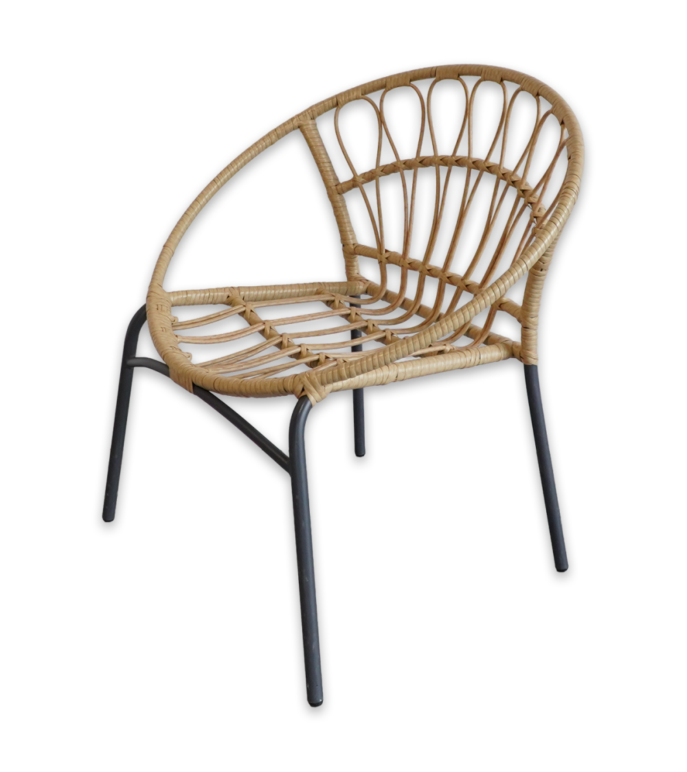 FAUTEUIL 1 PLACE EN ROTIN